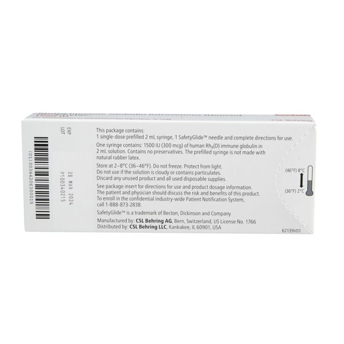 Rhophylac IM/IV Inj 300mcg 1x2ml